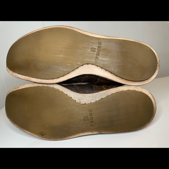 Tsubo Mens Brown Leather Boots Size 10 - Picture 4 of 12